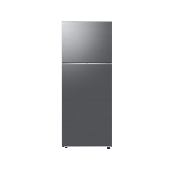 SAMSUNG Fridge, 415L, 2 Door Top Mount Freezer No Frost (Frost Free), Refined Inox