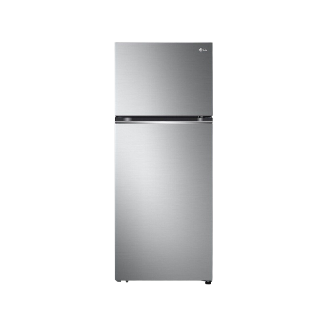 LG Fridge 375L, 2 Door Top Mount Freezer No Frost (Frost Free), Silver