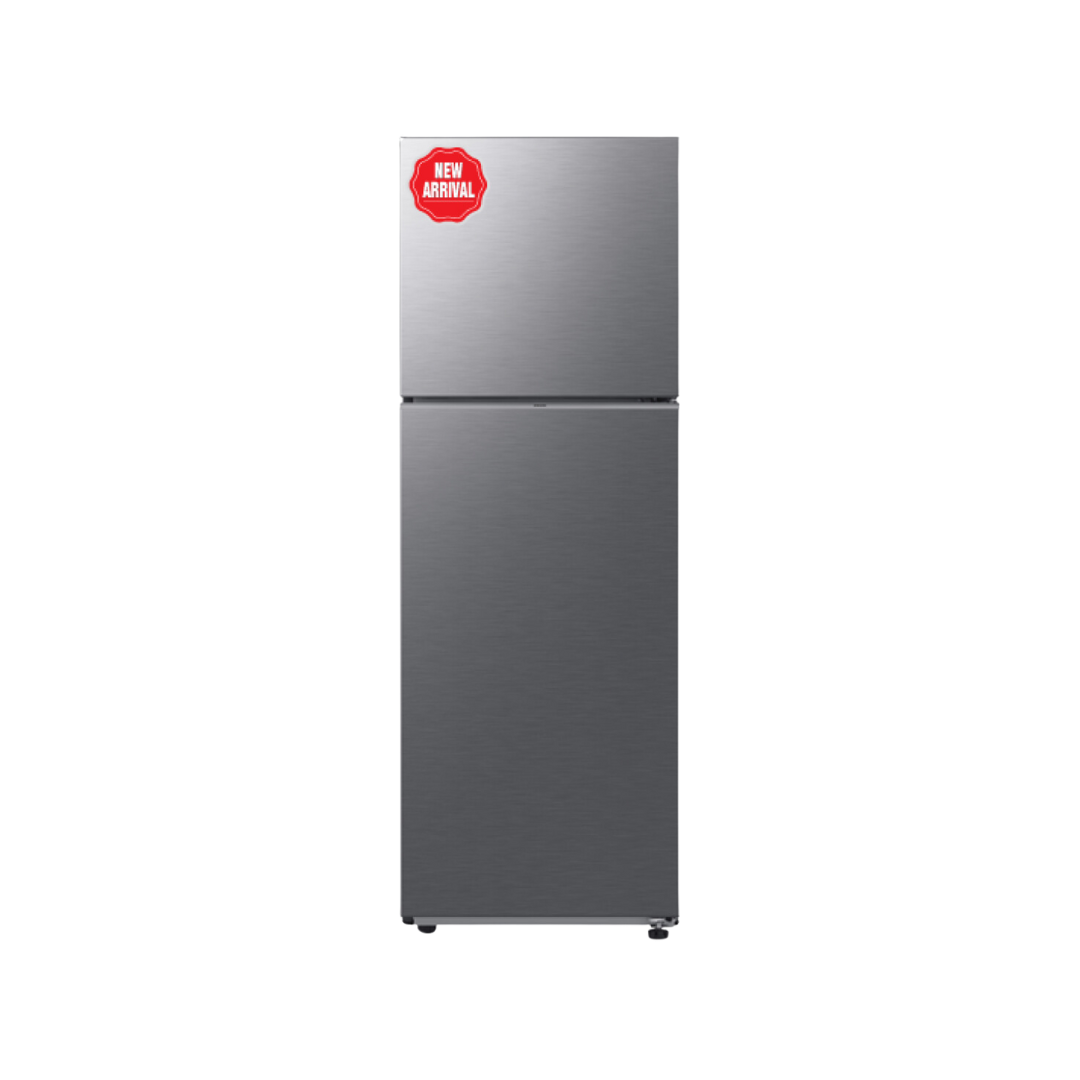 SAMSUNG Fridge, 305L, 2 Door Top Mount Freezer No Frost (Frost Free), Silver