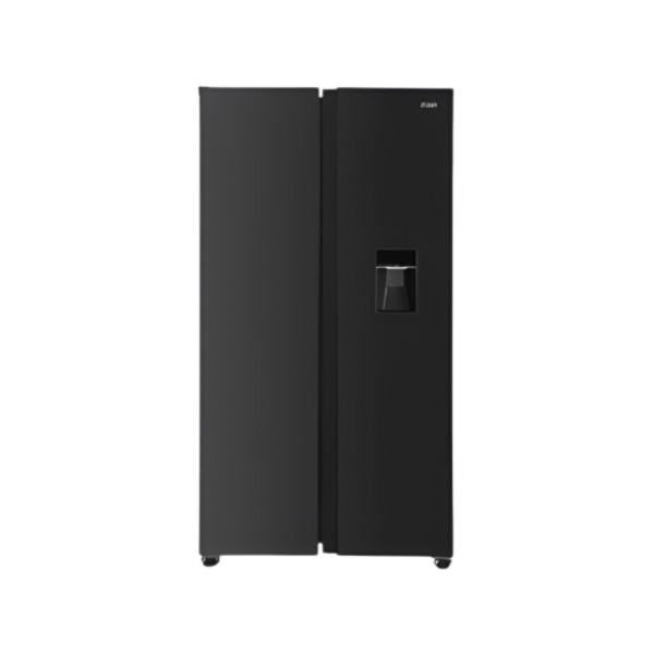 MIKA Fridge, 595L, 2 Door Side By Side No Frost (Frost Free), INVERTER Compressor, Inox Dark Matt