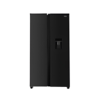 MIKA Fridge, 529L, 2 Door Side By Side No Frost (Frost Free), INVERTER Compressor, Inox Dark Matt