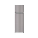 MIKA Fridge, 168L, 2 Door Top Mount Freezer Defrost (Direct Cool), Line Silver Dark