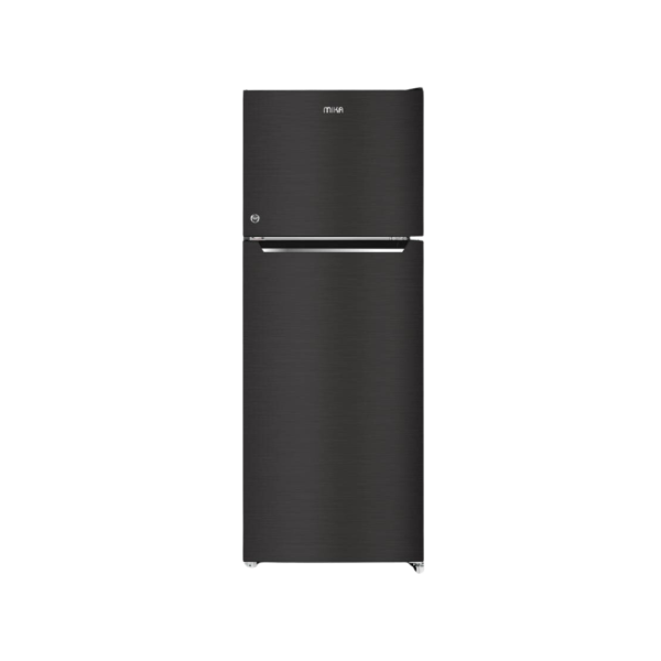 MIKA Fridge, 138L, 2 Door Top Mount Freezer Defrost (Direct Cool), Inox Dark Matt