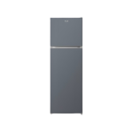 MIKA Fridge, 255L, 2 Door Top Mount Freezer No Frost (Frost Free), Dark Matt SS