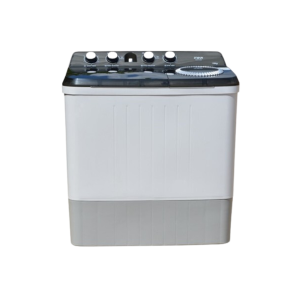 MIKA Washing Machine, 10kg, Semi Automatic, Twin Tub, White & Grey