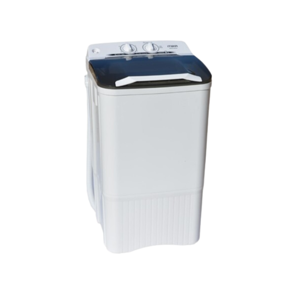 MIKA Washing Machine, 6kg, Semi Automatic, Single Tub, White & Grey