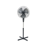 MIKA Stand Fan, 16", Black & Grey