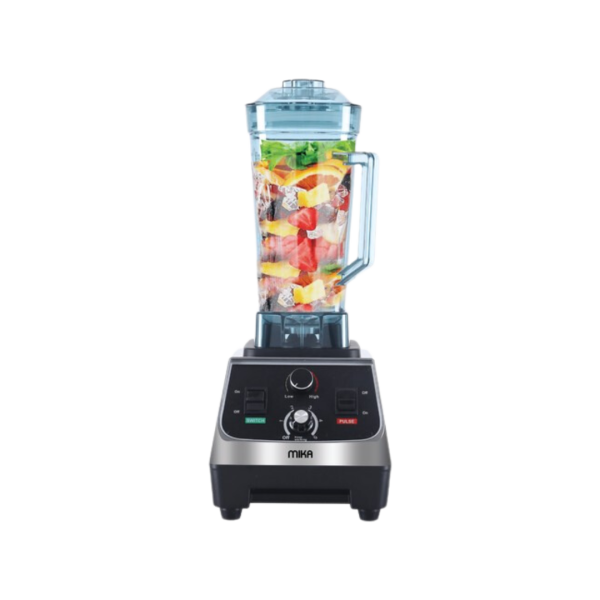 MIKA Commercial Blender, 2L, Silver & Black