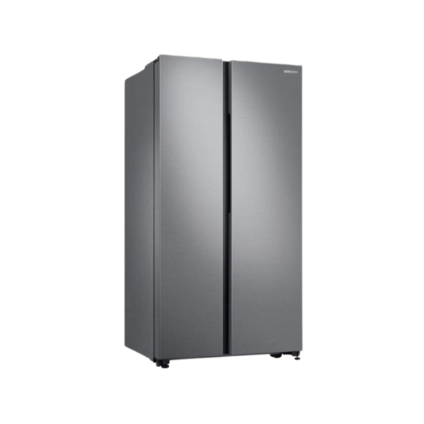 SAMSUNG Fridge, 647L, 2 Door Side By Side No Frost (Frost Free), Silver