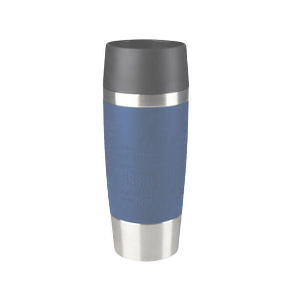 TEFAL Travel Mug, 0.5L, Blue Silver