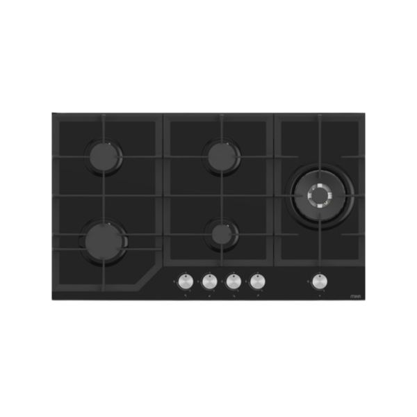 MIKA Built-In Gas Hob, 90cm, 5 Gas with WOK, S.S