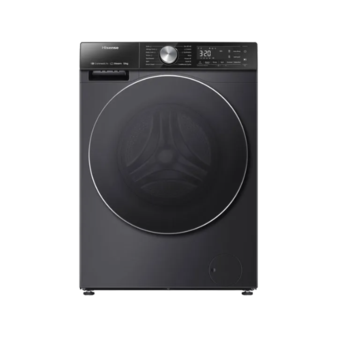 HISENSE Washing Machine, 12/8Kg, Washer & Dryer Combo, Fully Automatic, Front Load, Silver