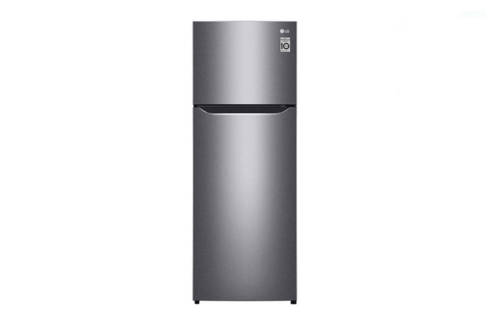 LG Fridge, 209L, 2 Door Top Mount Freezer Defrost (Direct Cool), Shiny Silver