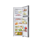 SAMSUNG Fridge, 393L, 2 Door Top Mount Freezer No Frost (Frost Free), Refined Inox