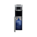 MIKA Water Dispenser, Floor Standing Bottom Load, Black and Silver