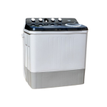 MIKA Washing Machine, 10kg, Semi Automatic, Twin Tub, White & Grey