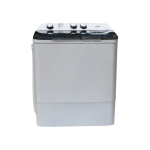 MIKA Washing Machine, 8kg, Semi Automatic, Twin Tub, White & Grey