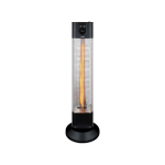 MIKA Patio Heater, 650W-2000W, With Remote, Black