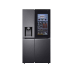 LG Fridge, 635L, 2 Door Side By Side No Frost (Frost Free), Matte Black