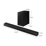 SAMSUNG Sound Bar, 3.1Ch, 430W