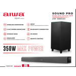 HISENSE Sound Bar, WIRELESS SUBWOOFER, MAX POWER 350 w, BLUETOOTH, USB SUPPORT, FM RADIO, AUX -IN FUNCTION, DYNAMIC BASS