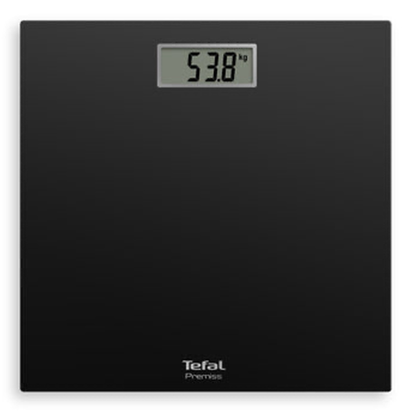 TEFAL Bathroom Scale, Tampered Glass, 150kg, Digital LCD display