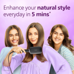 PHILIPS Reveal naturally straight, beautifully shiny hair in just 5 minutes. Our ThermoProtect technol