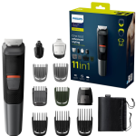 PHILIPS Multi Purpose  Grooming Set, 11 Tools for face, hair & Body, Dual Cut Technology, Upto 80mins