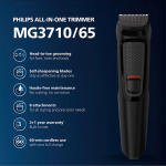 PHILIPS MULTI PURPOSE GROOMING SET-Cutting performance self- sharpening, up to 60min of cordless