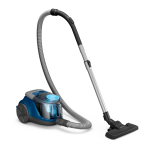 PHILIPS Vacuum Cleaner, Canister, Bagless 1500W, Powercyclone