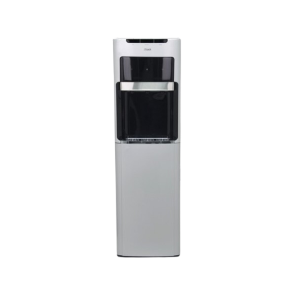 MIKA Water Dispenser, Floor Standing Bottom Load, Black and Silver