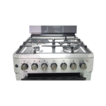 MIKA Standing Cooker, 60cm x 60cm, 3 Gas Pool Jet Burners (1 Wok) + 1 RAPID Hot Plate, FLAME FAILURE SAFETY, Auto Ignition, 10 Function Electric Oven (Air Fry+Convection Fan), Rotisserie, Hal