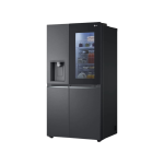 LG Fridge, 635L, 2 Door Side By Side No Frost (Frost Free), Matte Black