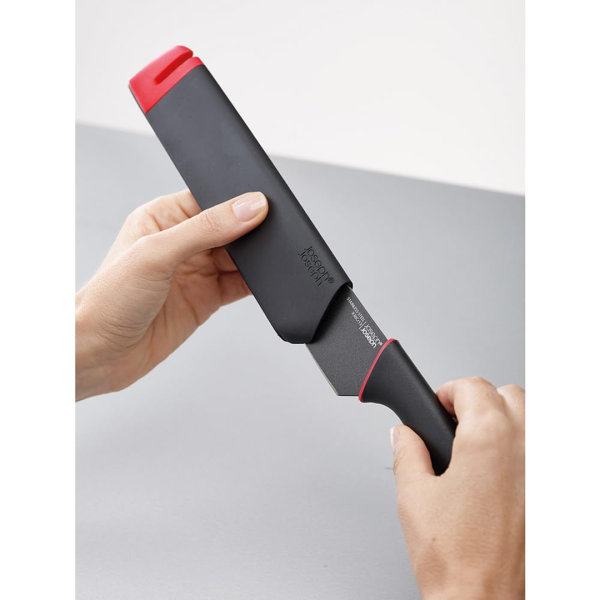 JOSEPH JOSEPH Slice & Sharpen Twin-Pack (Black/ Red)