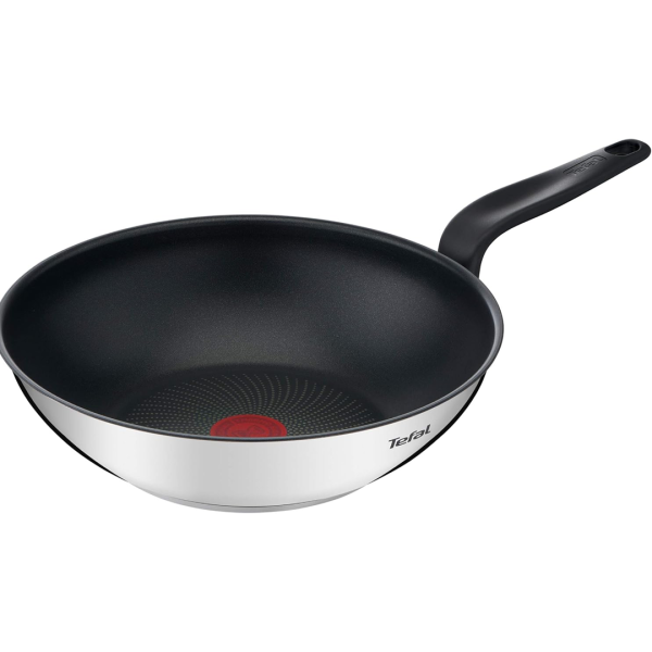 TEFAL Primary Stainless Steel With  Non Stick Interior Coated  Wokpan 28Cm