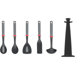 JOSEPH JOSEPH Duo 5-Piece Utensil Set With Stand