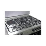 MIKA Standing Cooker, 90cm x 60cm, 4 Gas Pool Jet Burners (1 Wok) + 1 RAPID Hot Plate, FLAME FAILURE SAFETY, Auto Ignition, 10 Function Full 90cm Electric Oven (Air Fry+Convection Fan), Rotis