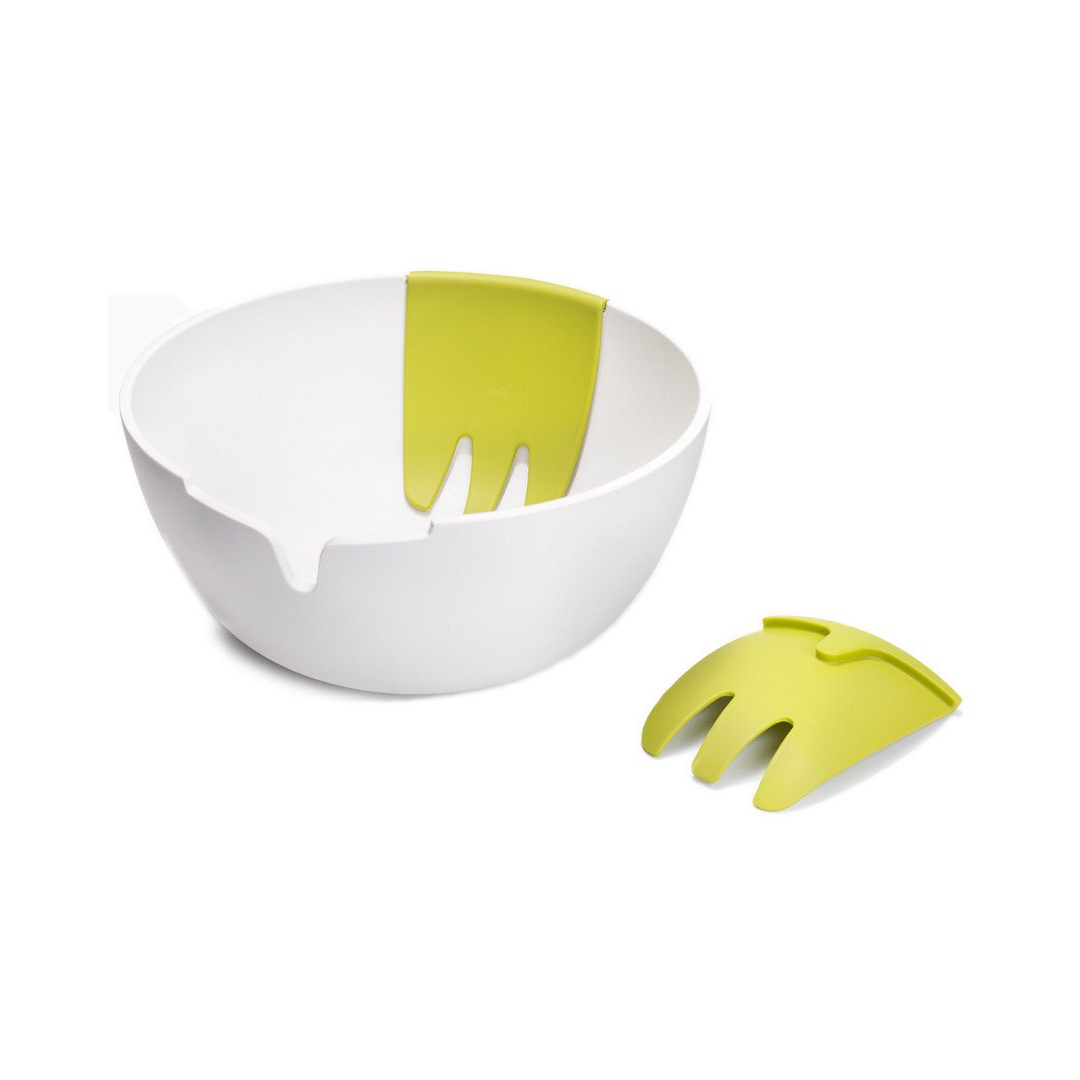 JOSEPH JOSEPH Hands-On Salad Bowl & Servers -White