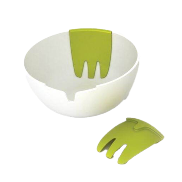 JOSEPH JOSEPH Hands-On Salad Bowl & Servers -White