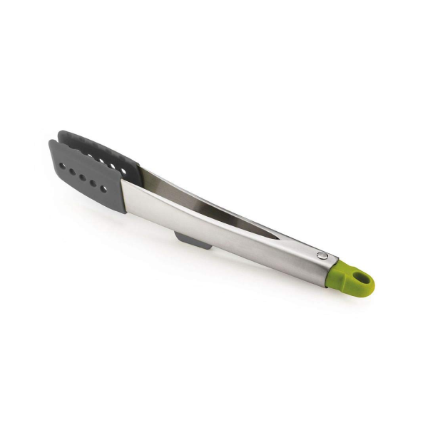 JOSEPH JOSEPH Elevate 12" Stainless Steel Tongs - Grey / Green