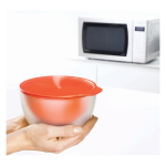 JOSEPH JOSEPH M-Cuisine Cool-Touch Microwave Bowl - Stone/Orange