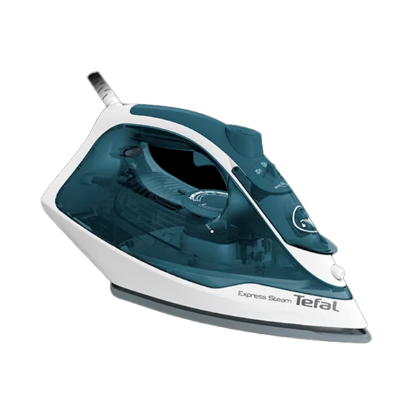 TEFAL Steam Iron, Ceramic Soleplate, Blue & White