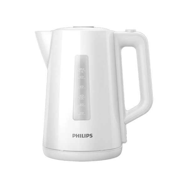 PHILIPS Kettle, Plastic,1.7L,  Cordless, White