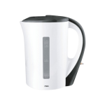 MIKA Kettle, 1.7L, Plastic, Corded, Open Element, Cream White & Black