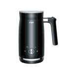 MIKA Milk Frother & Warmer, 360º Cordless, Black with SS Trim