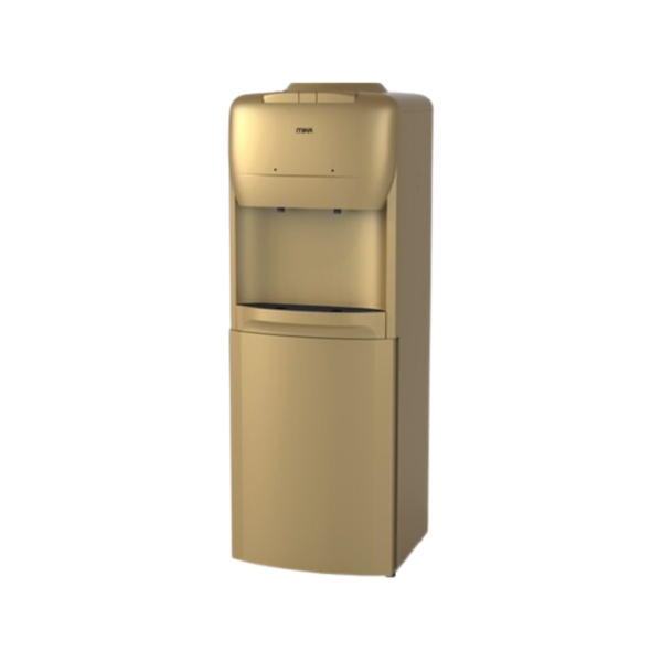 MIKA Water Dispenser, Standing , Hot & Normal with Cabinet, Gold & Black