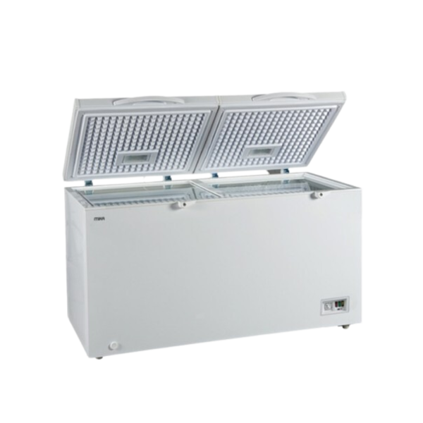 MIKA Chest Freezer, 445L, Aluminium Inner, White