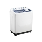 MIKA Washing Machine, 10Kg, Semi-Automatic Top Load, White