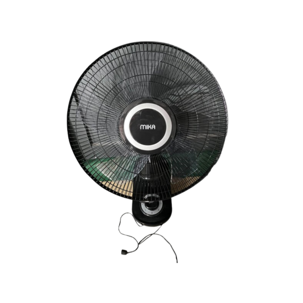 MIKA Wall Fan, 16", Black & Silver