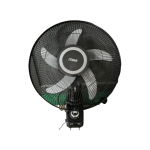 MIKA Wall Fan, 16", Black & Grey